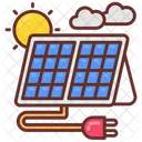 Photo Volatic Pv Technology Photovoltaic System Icon