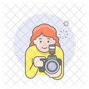Photographer Girl Woman Icon