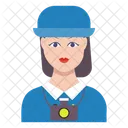 Employee Female Girl Icon