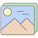 Photographs Lineal Color Icon Icono