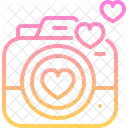 Photography Camera Heart Icon