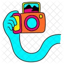 Vibrant Take A Photoshoot Illustration Capturing Moments Photography Session Icon