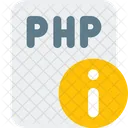 Información del archivo php  Icono