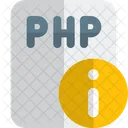 Información del archivo php  Icono