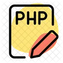 PHP-Datei Bleistift  Symbol