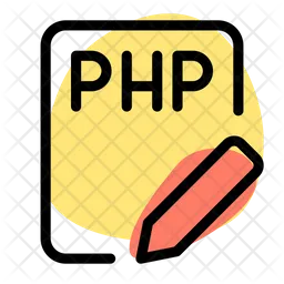 PHP-Datei Bleistift  Symbol