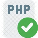 PHP-Dateiprüfung  Symbol