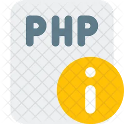 PHP-Dateiinformationen  Symbol