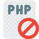 PHP-Datei gesperrt  Symbol