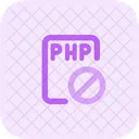 PHP-Datei gesperrt  Symbol