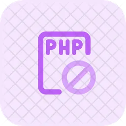 PHP-Datei gesperrt  Symbol