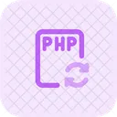 PHP-Datei wiederholen  Symbol