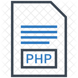 Php file format Icon - Download in Colored Outline Style