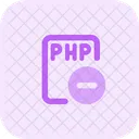 Php File Minus  Icon