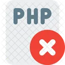 Remover arquivo php  Ícone