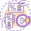 Physical and digital loyalty cards  Symbol