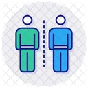 Physical Distance  Icon
