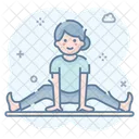 Yoga Meditation Physical Exercise Icon