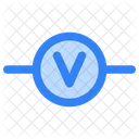 Science Physics Voltmeter Icon