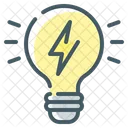 Physics Electricity Light Bulb Icon