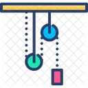 Experiment Physik Riemenscheibe Symbol