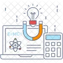 Wissenschaftliches Atom Magnetfeld Molekulstruktur Symbol