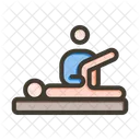 Physiotherapeutic Treatment Patient Icon