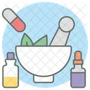 Phytotherapy Traditional Medicine Mortar And Pestle Icon