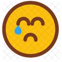 Piangere Triste Emoji Icon