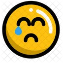 Piangere Triste Emoji Icon