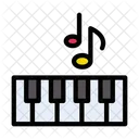 Piano Keyboard Tiles Icon