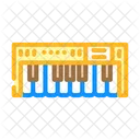 Piano Keys Retro Icon