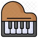 Piano Musical Instrumento Icono