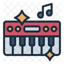 Piano Keyboard Musical Instrument Icon