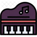 Piano Music Multimedia Icon