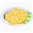 Risotto Alla Milanese Cucina Italiana Cibo Italiano Icon