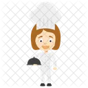 Piccola ragazza chef  Icon