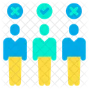 Election Election Candidate Approved Candidate And Rejectede Candidate Icon