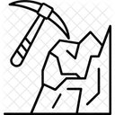 곡괭이 채광 도구 아이콘