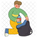Trash Garbage Bag Housework Icon