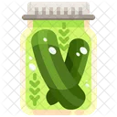 Pickle Pickle Jar Cucumbers Icon