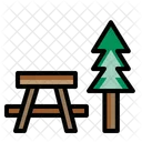 Picknicktisch Park Camping Symbol