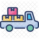 Pickup Cargo Delivery Transport Truck Icon