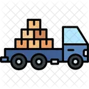 Pickup Truck Transport Vehicle Icon