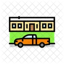 Pickup Truck Parked Icon