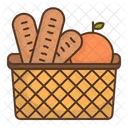 Picnic basket food  Icon