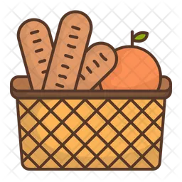 Picnic basket food  Icon