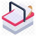 Bread Basket Picnic Basket Picnic Bucket Icon