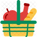 Picnic Food Basket Icon