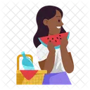 Picnic Happy Eat Icon
